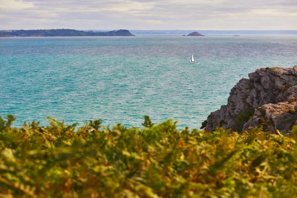 Szcenírozott Kilátás Cape Erquy Egyik Legnépszerűbb Turisztikai Célpontok Bretagne Franciaország — Stock Fotó