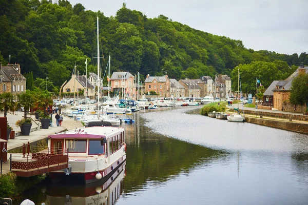 Dinan Rance Nehrinin Manzarası Fransa Nın Brittany Kentindeki Popüler Turizm — Stok fotoğraf