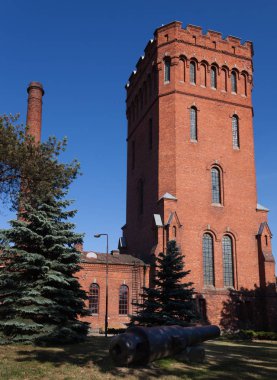 Eski su kulesi Liepaja, Letonya.