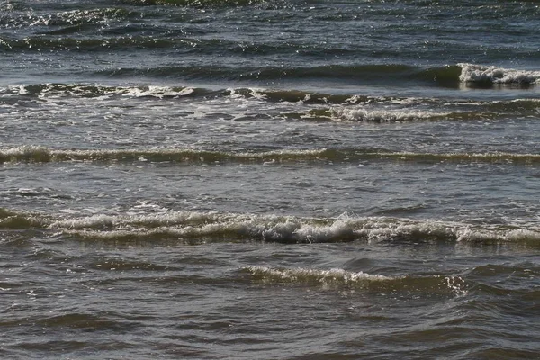 Grijs Golvend Water Van Oostzee — Stockfoto