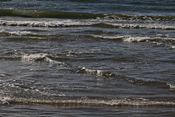 Grijs Golvend Water Van Oostzee — Stockfoto
