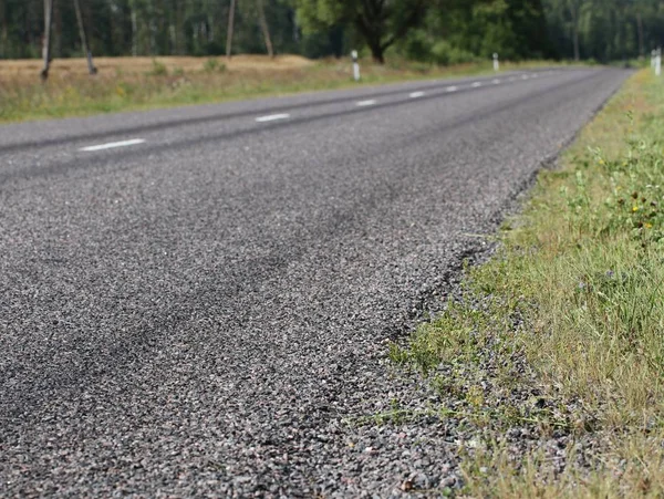 New Asphalt Country Road — Stock Photo, Image