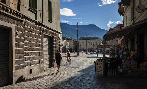 Itália Aosta Julho Aosta Está Localizada Região Dos Alpes Italianos — Fotografia de Stock