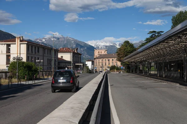 Italia Aosta Julio Aosta Encuentra Región Los Alpes Italianos Vista —  Fotos de Stock