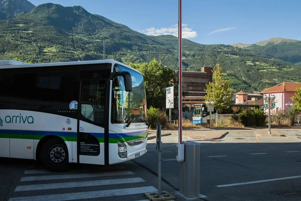 Italia Aosta Julio Aosta Encuentra Región Los Alpes Italianos Vista —  Fotos de Stock