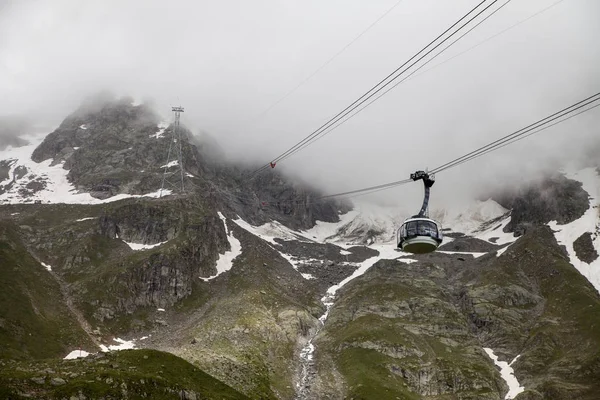 Włochy Courmayeur Lipca Mont Blanc Jest Najwyższy Szczyt Alpach Widok — Zdjęcie stockowe