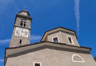 Eski kilisede Cogne, Aosta Vadisi, İtalya.