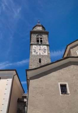 Eski kilisede Cogne, Aosta Vadisi, İtalya.