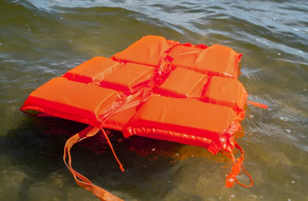 Lifejacket Drifting Water — Stock Photo, Image