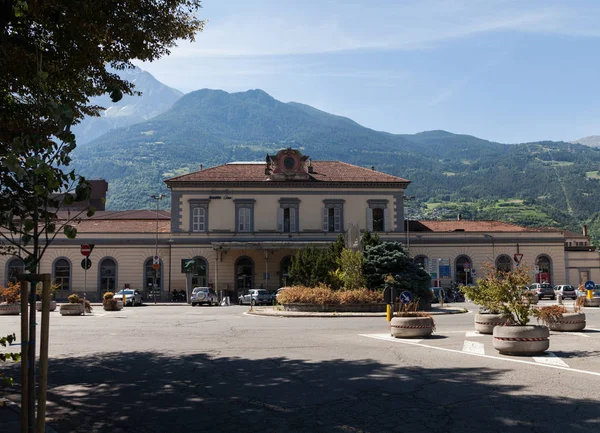 Italia Aosta Julio Aosta Encuentra Región Los Alpes Italianos Vista —  Fotos de Stock