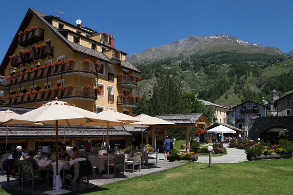 Itália Cogne Julho Cogne Maior Município Vale Aosta Vista Para — Fotografia de Stock