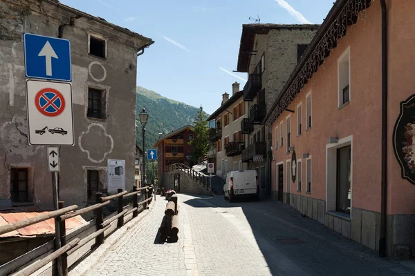 Itália Cogne Julho Cogne Maior Município Vale Aosta Centro Cidade — Fotografia de Stock