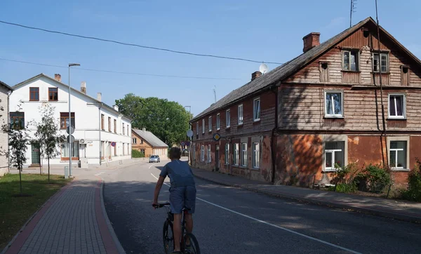 Staden Valdemarpils Lettland — Stockfoto