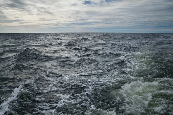 Переглянути Відкриті Балтійське Море Від Корабля — стокове фото