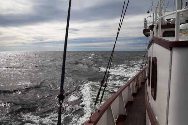 Blick Vom Alten Schiff Auf Das Offene Meer — Stockfoto