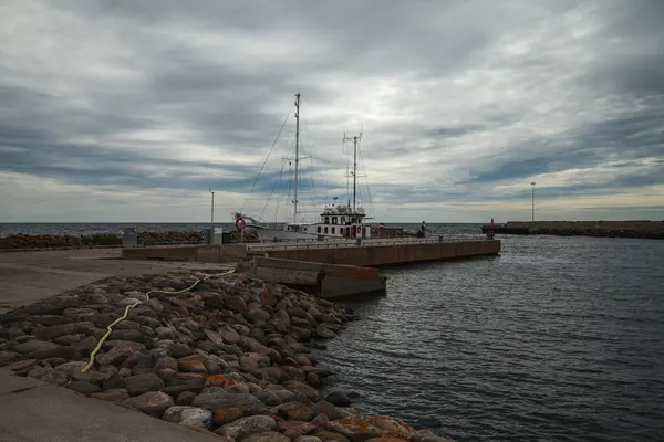 Liten Hamn Vid Östersjön Runö Ruhnu — Stockfoto