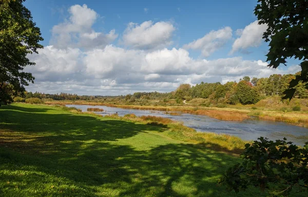 Vue Sur Rivière Venta Lettonie — Photo