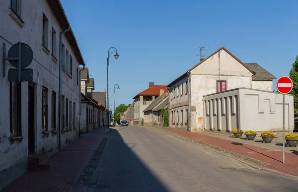 Ulice Starého Města Bauska Lotyšsko — Stock fotografie
