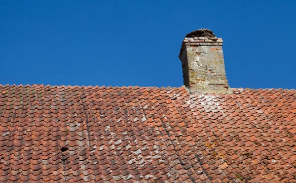 Blick Auf Das Dach Des Alten Herrenhauses — Stockfoto