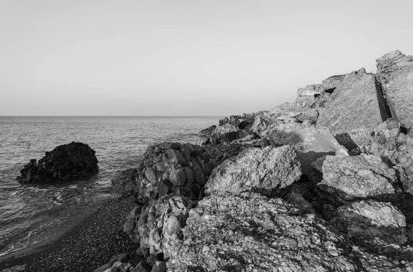 Strani Edifici Sulla Costa Del Mar Baltico Liepaja Lettonia — Foto Stock