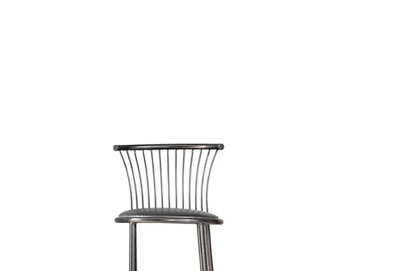 Part Old Metal Chair Isolated White Surface — Stock Photo, Image