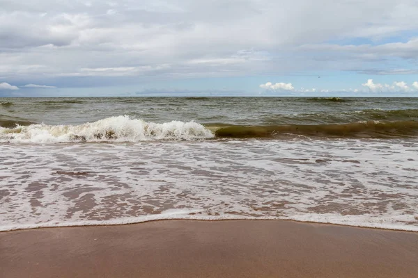 Storm in the sea. Stock Photo