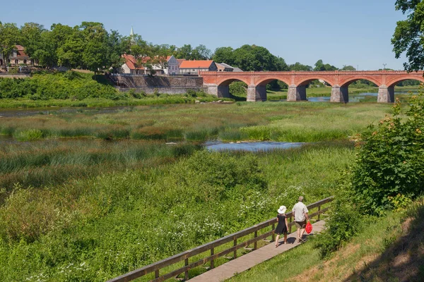 Landscape in Kuldiga. — Stock Photo, Image