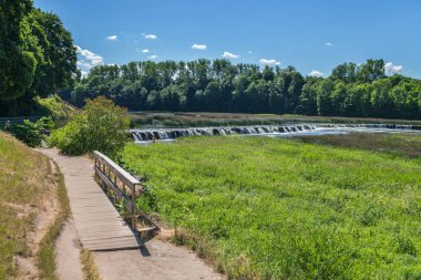 Kuldiga'da güzel şelale.