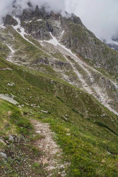 Uitzicht op de Mont Blanc. — Stockfoto
