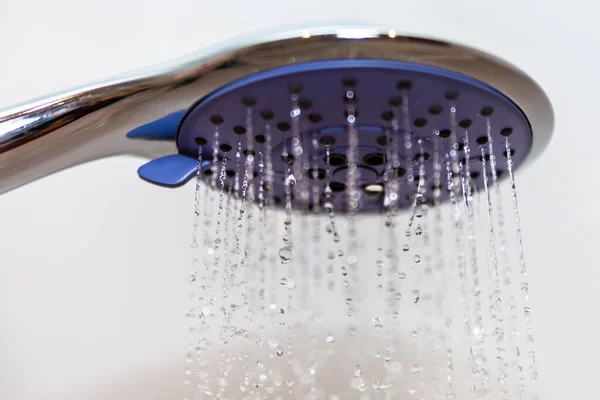 Tête Douche Avec Eau Courante — Photo