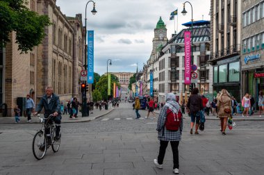 Norway, OSLO - 15 Temmuz: Oslo Norveç 'in başkenti ve en kalabalık şehridir. 15 Temmuz 2011, Oslo, Norveç.