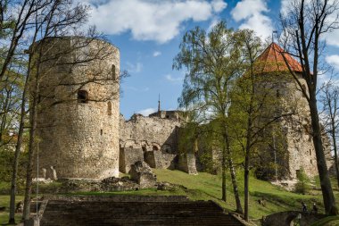 Letonya, Cesis 'teki şato harabesi.