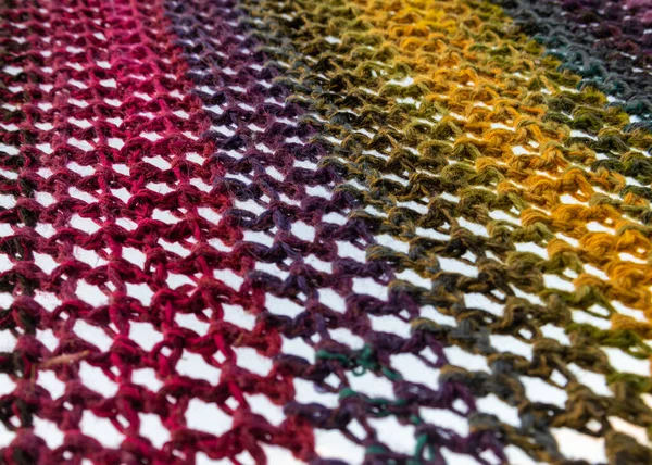 Çok Renkli Battaniyenin Yüzeyi — Stok fotoğraf