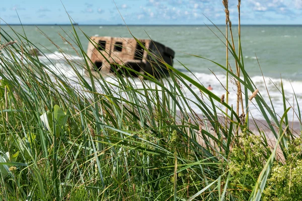 Zničená Pevnost Pobřeží Baltského Moře Liepaja Lotyšsko — Stock fotografie