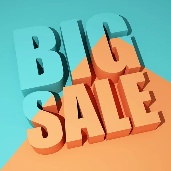 Colorful Poster Big Sale Words Illustration — Stock Photo, Image