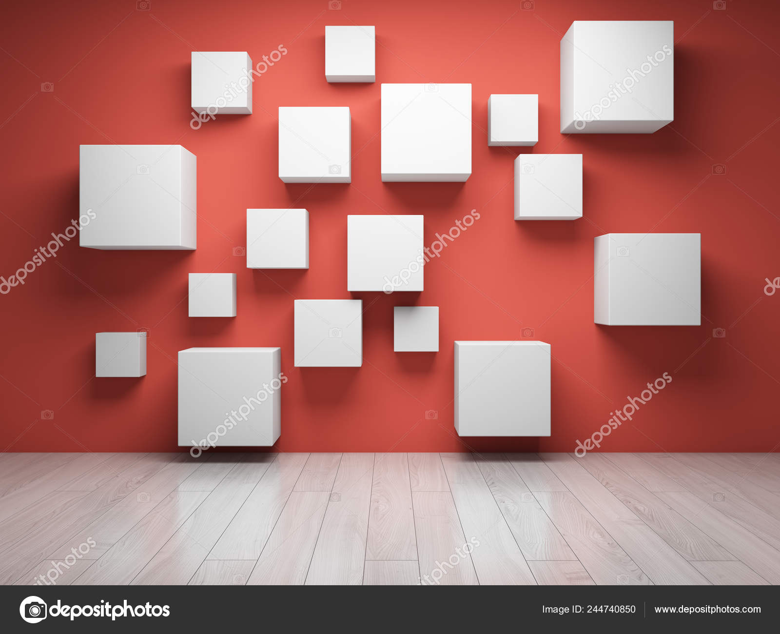 Composicion Interior Creativa 3d Render Foto De Stock C Shenki