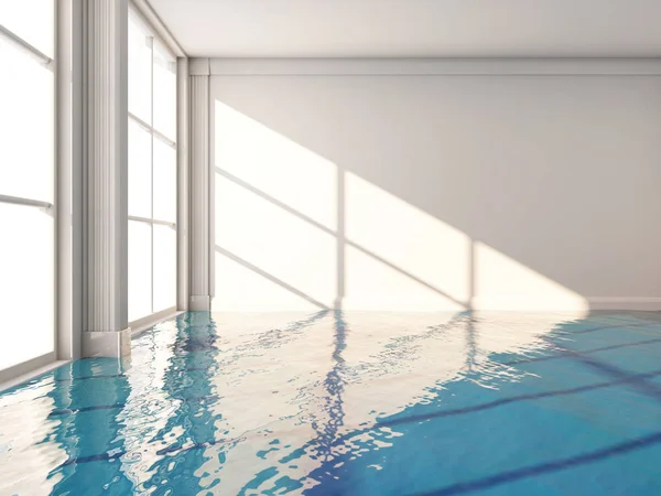 Schwimmbad im Zimmer — Stockfoto