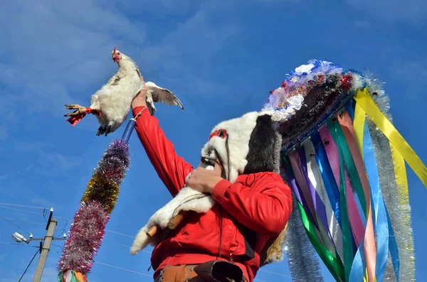 Christmas Festival Romanian Orlovka Kartal Village Bessarabia Good Spirit Moshul — Stock Photo, Image