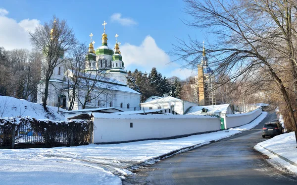 Vydubychi Klosterkomplex Kiev Ukraina Uppkallad Efter Gammal Slaviska Legend Den — Stockfoto