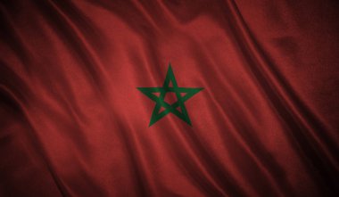 İle orijinal oranlarını bayrak. Fas bayrağı