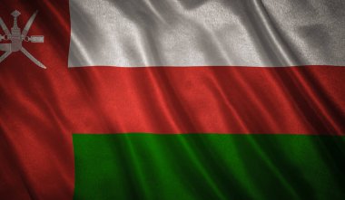 İle orijinal oranlarını bayrak. Umman bayrağı