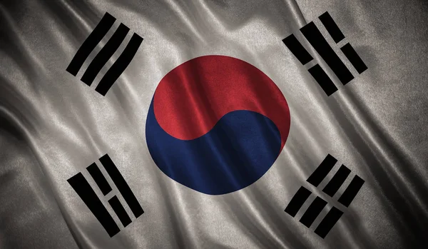 Flag Original Proportions Flag South Korea — Stock Photo, Image