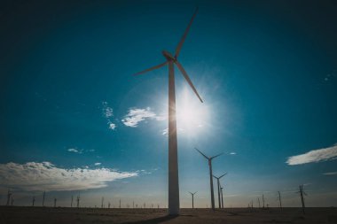 Rüzgar enerji türbini güç istasyonu