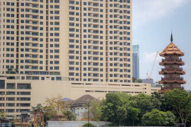 Chao Phraya Nehri'nin manzarası