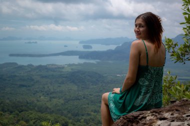 Kız güzel bir görünüme sahiptir, Krabi, Tayland