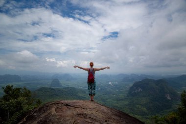 Kız güzel bir görünüme sahiptir, Krabi, Tayland