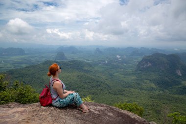 Kız güzel bir görünüme sahiptir, Krabi, Tayland