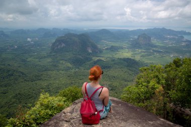 Kız güzel bir görünüme sahiptir, Krabi, Tayland