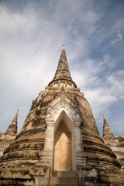 Eski güzel Tay tapınak wat Mahathat, Ayutthaya Historical Park, Ayutthaya, Tayland