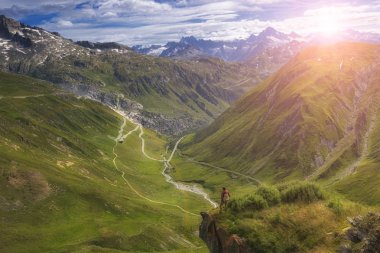 Fransa ve İsviçre sınırındaki dağlar